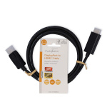 Nedis Displayport-kabel | DisplayPort Hane | HDMI™ Kontakt | 1080p | Nickelplaterad | 2.00 m | Rund | PVC | Svart | Label Nedis Displayport-kabel | DisplayPort Hane | HDMI™ Kontakt | 1080p | Nickelplaterad | 2.00 m | Rund | PVC | Svart | Label