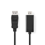 Nedis Displayport-kabel | DisplayPort Hane | HDMI™ Kontakt | 1080p | Nickelplaterad | 3.00 m | Rund | PVC | Svart | Label Nedis Displayport-kabel | DisplayPort Hane | HDMI™ Kontakt | 1080p | Nickelplaterad | 3.00 m | Rund | PVC | Svart | Label