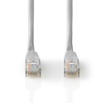 Nedis CAT5e nätverkskabel | U/UTP | RJ45 hane | RJ45 hane | 2.00 m | Rund | PVC | Grå | Label