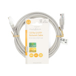 Nedis CAT5e nätverkskabel | U/UTP | RJ45 hane | RJ45 hane | 2.00 m | Rund | PVC | Grå | Label