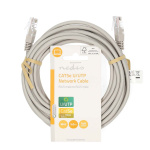 Nedis CAT5e nätverkskabel | U/UTP | RJ45 hane | RJ45 hane | 5.00 m | Rund | PVC | Grå | Label