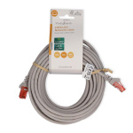 Nedis CAT6 Nätverkskabel | RJ45 hane | RJ45 hane | U/UTP | 10.0 m | Rund | PVC | Grå | Label