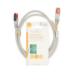 Nedis CAT6 Nätverkskabel | RJ45 hane | RJ45 hane | SF/UTP | 1.00 m | Rund | PVC | Grå | Label