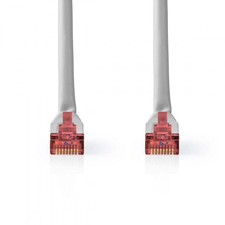 Nedis CAT6 Nätverkskabel | RJ45 hane | RJ45 hane | SF/UTP | 30.0 m | Rund | PVC | Grå | Label