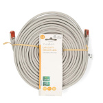 Nedis CAT6 Nätverkskabel | RJ45 hane | RJ45 hane | SF/UTP | 30.0 m | Rund | PVC | Grå | Label