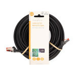 Nedis CAT6 Nätverkskabel | RJ45 hane | RJ45 hane | S/FTP | 15.0 m | Rund | LSZH | Svart | Label