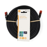 Nedis CAT6 Nätverkskabel | RJ45 hane | RJ45 hane | S/FTP | 20.0 m | Rund | LSZH | Svart | Label Nedis CAT6 Nätverkskabel | RJ45 hane | RJ45 hane | S/FTP | 20.0 m | Rund | LSZH | Svart | Label