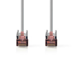 Nedis CAT6 Nätverkskabel | RJ45 hane | RJ45 hane | S/FTP | 2.00 m | Rund | LSZH | Grå | Label