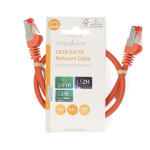 Nedis CAT6 Nätverkskabel | RJ45 hane | RJ45 hane | S/FTP | 0.50 m | Rund | LSZH | Orange | Label Nedis CAT6 Nätverkskabel | RJ45 hane | RJ45 hane | S/FTP | 0.50 m | Rund | LSZH | Orange | Label