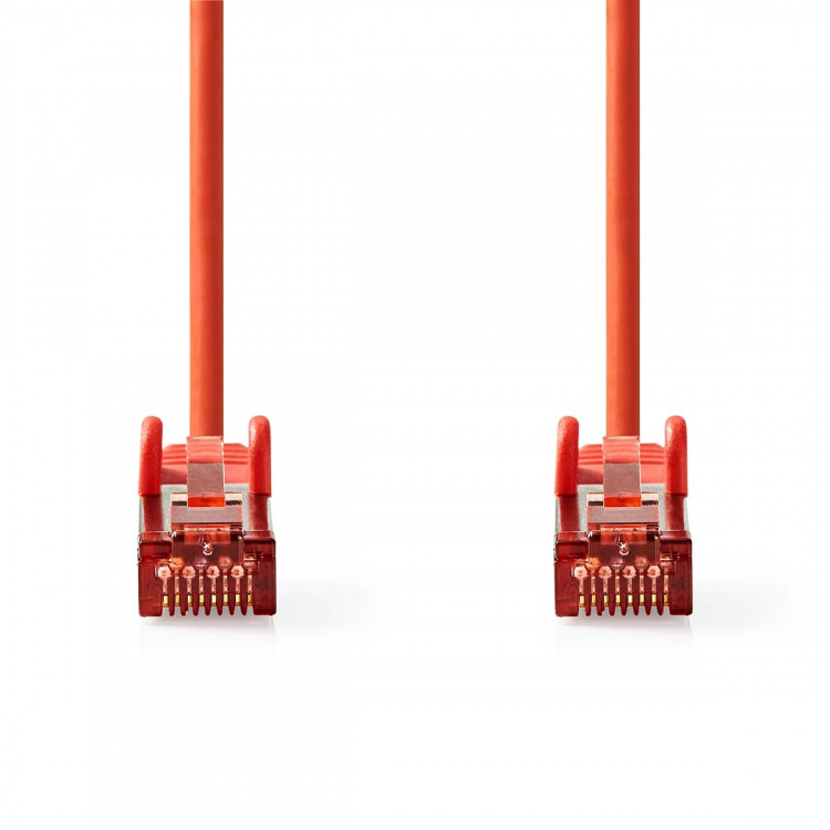 Nedis CAT6 Nätverkskabel | RJ45 hane | RJ45 hane | S/FTP | 0.15 m | Rund | LSZH | Röd | Label Nedis CAT6 Nätverkskabel | RJ45 hane | RJ45 hane | S/FTP | 0.15 m | Rund | LSZH | Röd | Label