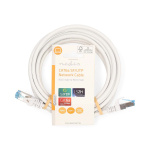 Nedis CAT6a nätverkskabel | S/FTP | RJ45 hane | RJ45 hane | 3.00 m | Snagless | Rund | LSZH | Vit | Label Nedis CAT6a nätverkskabel | S/FTP | RJ45 hane | RJ45 hane | 3.00 m | Snagless | Rund | LSZH | Vit | Label