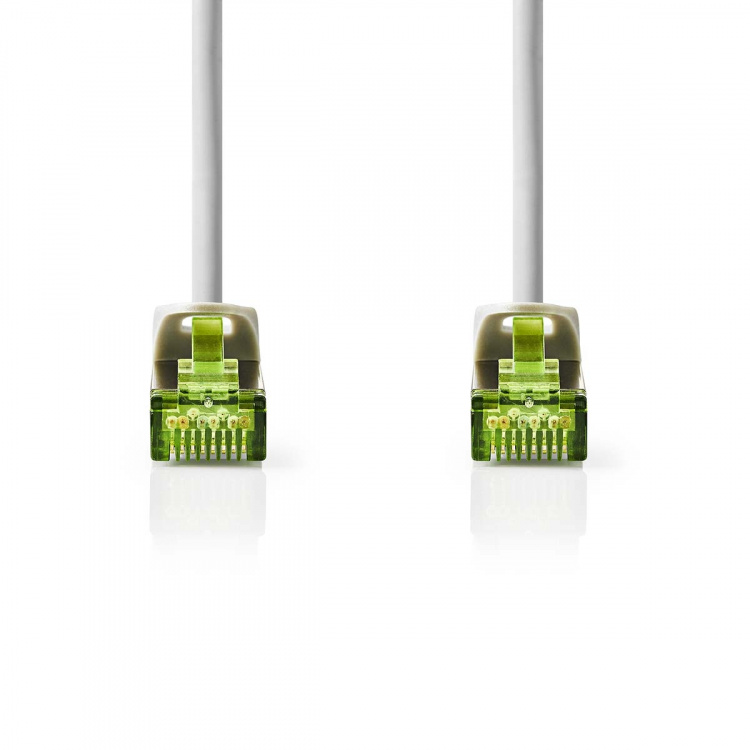 Nedis CAT7 nätverkskabel | S/FTP | RJ45 hane | RJ45 hane | 10.0 m | Snagless | Rund | LSZH | Grå | Label