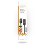Nedis Displayport-adapter | DisplayPort Hane | HDMI™ Utgång | 8K@30Hz | Nickelplaterad | Rak | 0.20 m | Rund | TPE | PVC | Svart | Kuvert