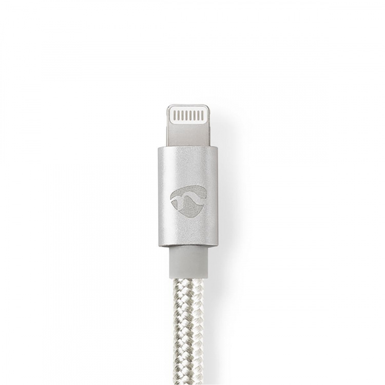 Nedis Lightning Kabel | USB 2.0 | USB-C™ Hane | Apple Lightning, 8-stifts | 480 Mbps | Guldplaterad | 2.00 m | Rund | Flätad / Nylon | Aluminium | Kartong med täckt fönster
