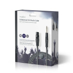 Nedis Obalanserad ljudkabel | XLR 3-stifts hona | 6.35 mm Hane | Nickelplaterad | 10.0 m | Rund | PVC | Mörkgrå | Presentbox