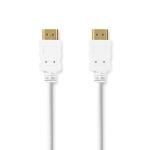 Nedis High Speed HDMI ™ kabel med Ethernet | HDMI™ Kontakt | HDMI™ Kontakt | 4K@30Hz | ARC | 10.2 Gbps | 2.00 m | Rund | PVC | Vit | Låda Nedis High Speed HDMI ™ kabel med Ethernet | HDMI™ Kontakt | HDMI™ Kontakt | 4K@30Hz | ARC | 10.2 Gbps | 2.00 m | Rund | PVC | Vit | Låda