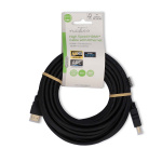 Nedis High Speed ​​HDMI ™ kabel med Ethernet | HDMI™ Kontakt | HDMI™ Kontakt | 4K@30Hz | ARC | 10.2 Gbps | 7.50 m | Rund | PVC | Svart | Label