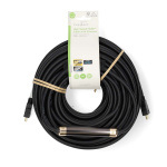 Nedis High Speed HDMI ™ kabel med Ethernet | HDMI™ Kontakt | HDMI™ Kontakt | 4K@30Hz | ARC | 10.2 Gbps | 25.0 m | Rund | PVC | Svart | Label Nedis High Speed HDMI ™ kabel med Ethernet | HDMI™ Kontakt | HDMI™ Kontakt | 4K@30Hz | ARC | 10.2 Gbps | 25.0 m | Rund | PVC | Svart | Label