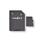 Nedis microSD-minneskort | microSDXC | 128 GB | Skrivhastighet: 50 MB/s | Läshastighet: 100 MB/s | UHS-I | SD-adapter ingår