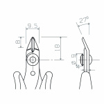 Piergiacomi Skärtång 118 mm Precision