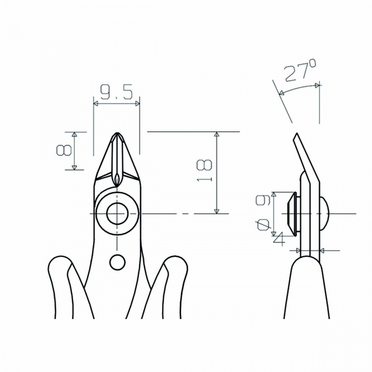 Piergiacomi Skärtång 118 mm Precision