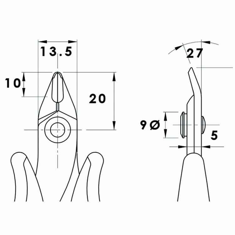 Piergiacomi Skärtång 128 mm Precision