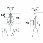 Piergiacomi Skärtång 128 mm Precision