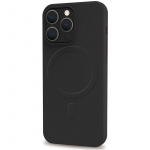 Celly Cromomag Soft rubber case MagSafe-kompatibelt iPhone 15 Pro Svart