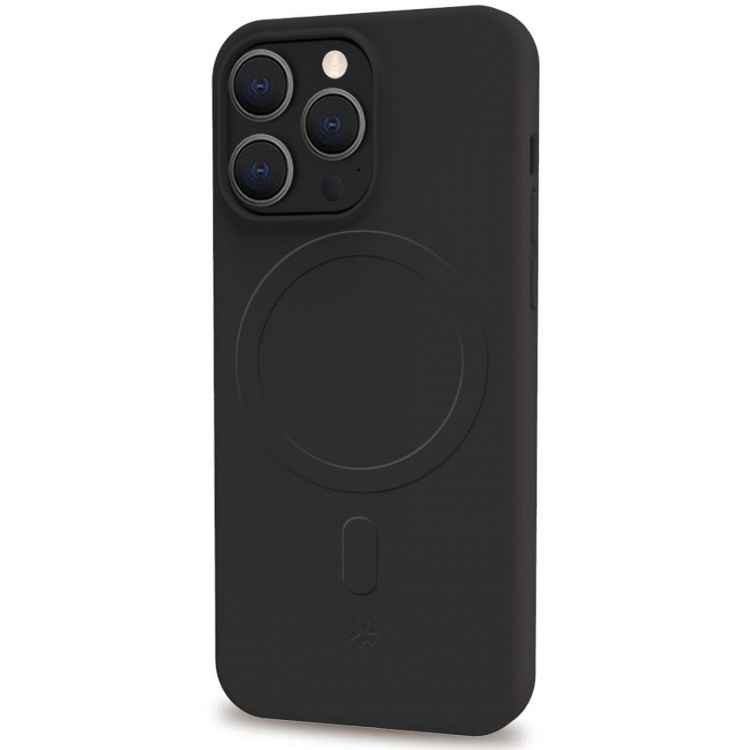 Celly Cromomag Soft rubber case MagSafe-kompatibelt iPhone 15 Pro Svart