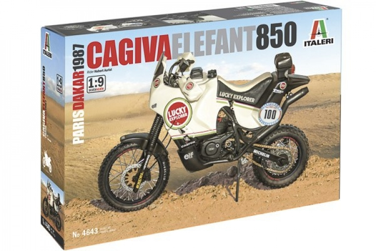 ITALERI 1:9 Cagiva \'\'Elephant\'\' 850 Paris-Dakar 1987 ITALERI 1:9 Cagiva \'\'Elephant\'\' 850 Paris-Dakar 1987