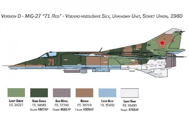 ITALERI 1:48 MiG-23BN - MiG-27 D \'Flogger\'