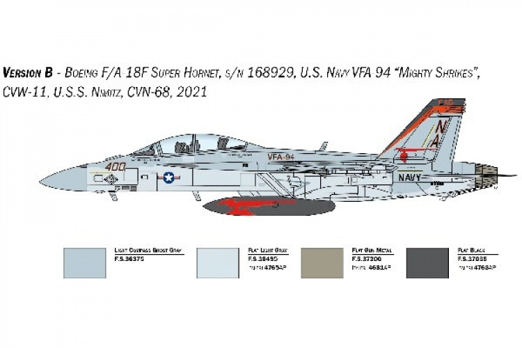 ITALERI 1:48 F/A-18F U.S. Navy Special Colors
