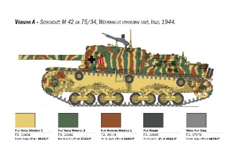 ITALERI 1:35 Semovente M42 da 75/34 ITALERI 1:35 Semovente M42 da 75/34