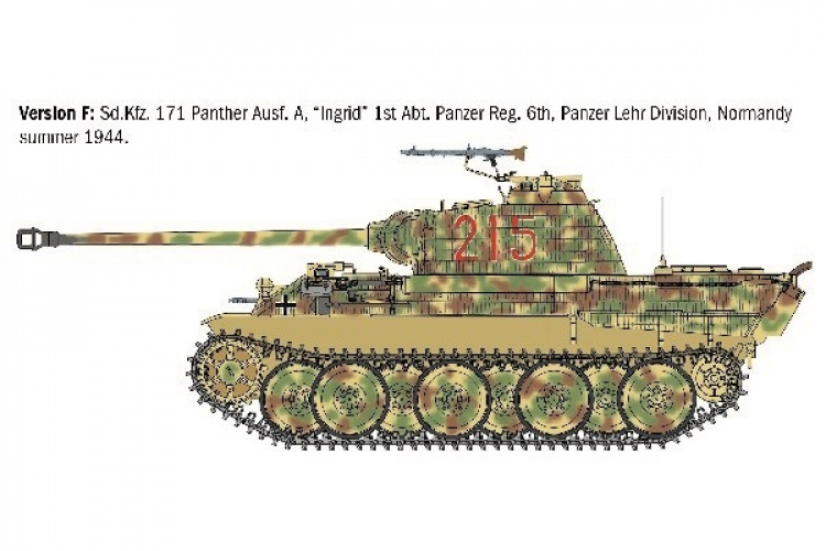 ITALERI 1:35 Sd.Kfc 171 Panther Ausf A ITALERI 1:35 Sd.Kfc 171 Panther Ausf A