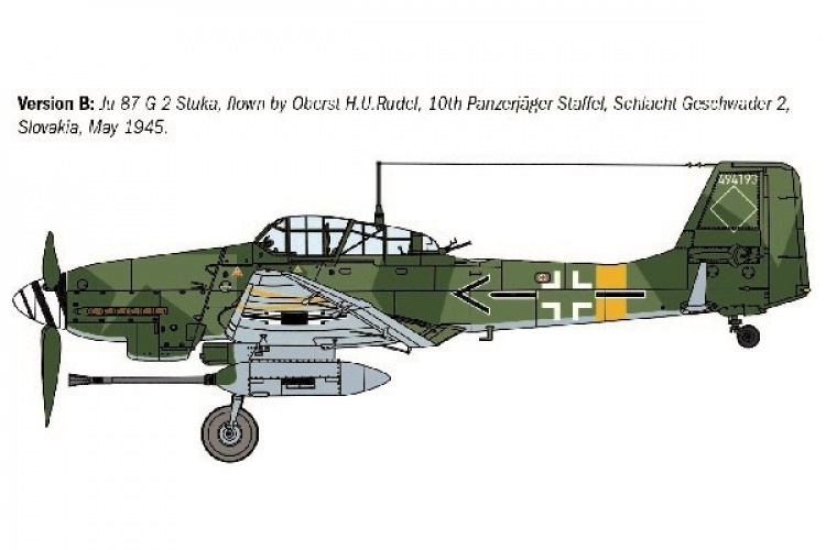 ITALERI 1:72 Junker Ju-87G-2 Kanonenvogel