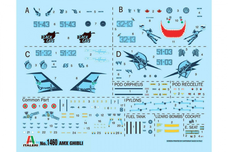 ITALERI 1:72 AMX Ghibli ITALERI 1:72 AMX Ghibli