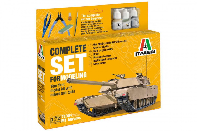 ITALERI 1:72 Complete modeling set M-1 Abrams ITALERI 1:72 Complete modeling set M-1 Abrams