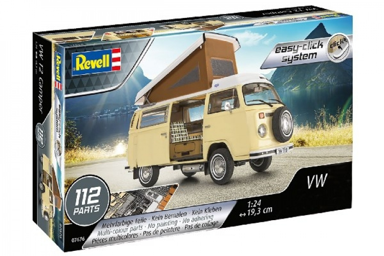 Revell 1:24 VW T2 Camper (easy click) model kit Revell 1:24 VW T2 Camper (easy click) model kit