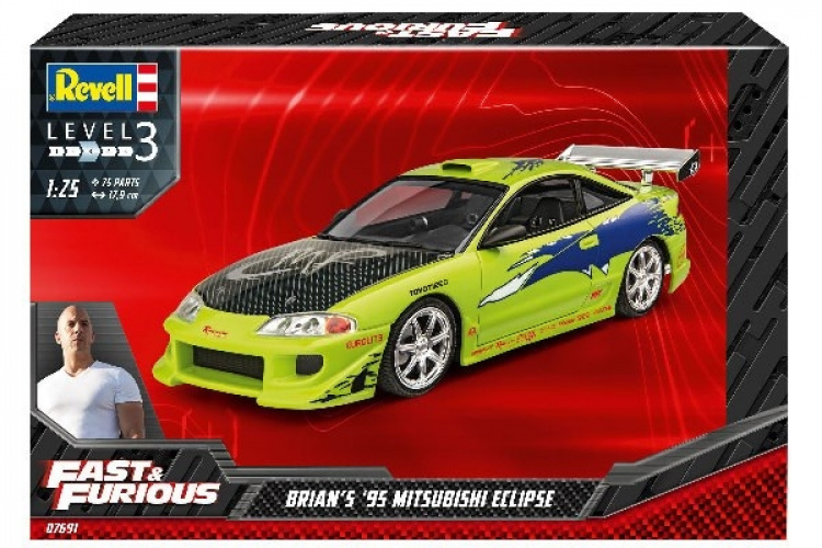 Revell Fast & Furious Brian\'s 1995 Mitsubi Eclipse 1:25