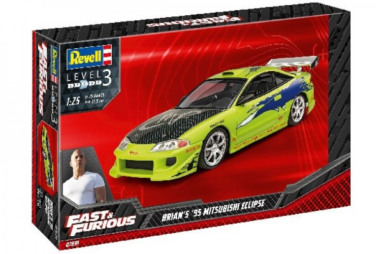 Revell Fast & Furious Brian\'s 1995 Mitsubi Eclipse 1:25