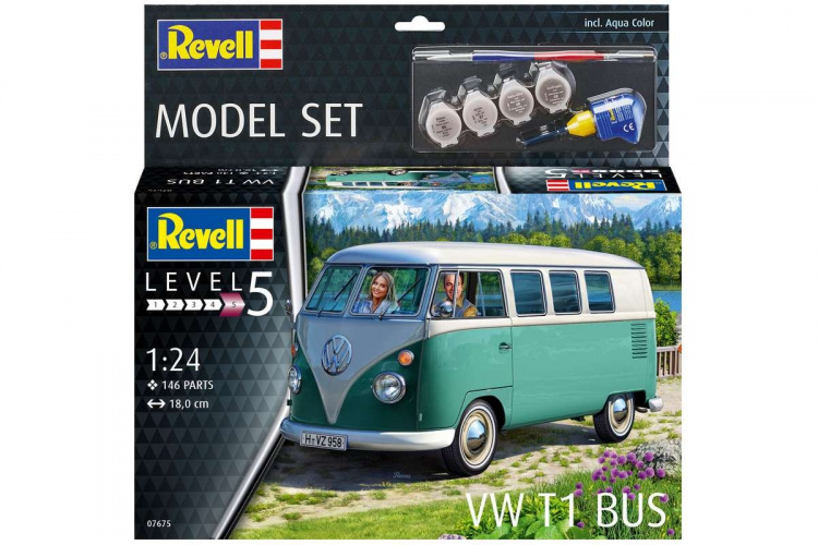 Revell Model Set VW T1 BusL381A 1:24