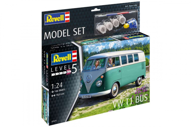 Revell Model Set VW T1 BusL381A 1:24