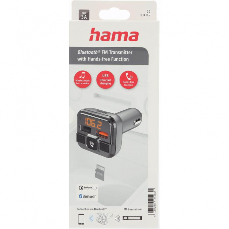Hama FM-sändare Bluetooth Hands-Free Hama FM-sändare Bluetooth Hands-Free