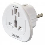 Hama Reseadapter Typ E/F Universal Världen-EU Vit
