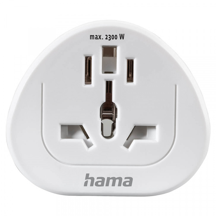Hama Reseadapter Typ E/F Universal Världen-EU Vit