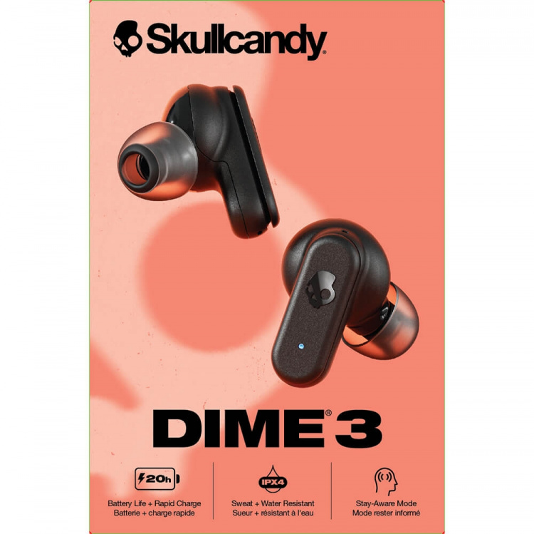 Skullcandy Hörlur Dime 3 True Wireless In-Ear Svart Skullcandy Hörlur Dime 3 True Wireless In-Ear Svart