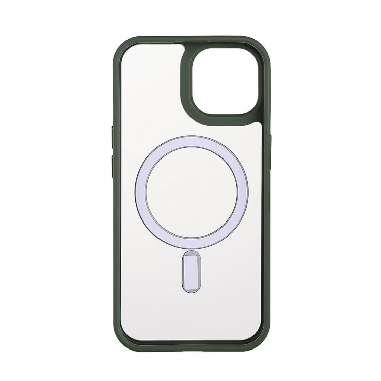 Onsala Mobilskal Bumper MagSeries Green & Clear - iPhone 15
