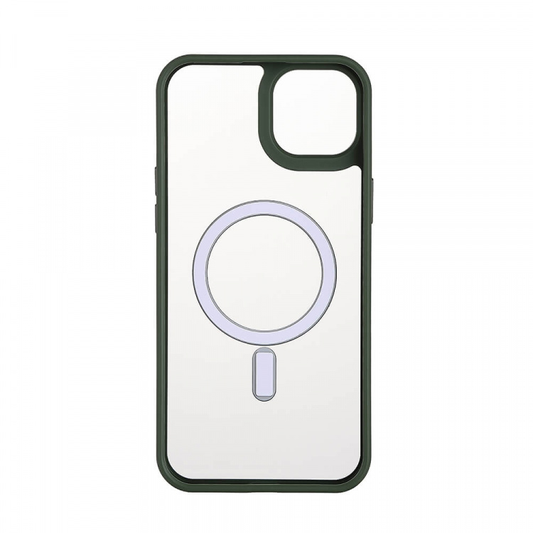 Onsala Mobilskal Bumper MagSeries Green & Clear - iPhone 15 Plus