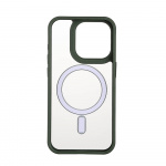 Onsala Mobilskal Bumper MagSeries Green & Clear - iPhone 15 Pro Onsala Mobilskal Bumper MagSeries Green & Clear - iPhone 15 Pro