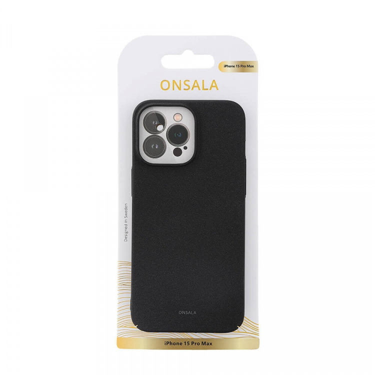 Onsala Mobilskal Ultraslim Sand Burst Black - iPhone 15 Pro Max Onsala Mobilskal Ultraslim Sand Burst Black - iPhone 15 Pro Max